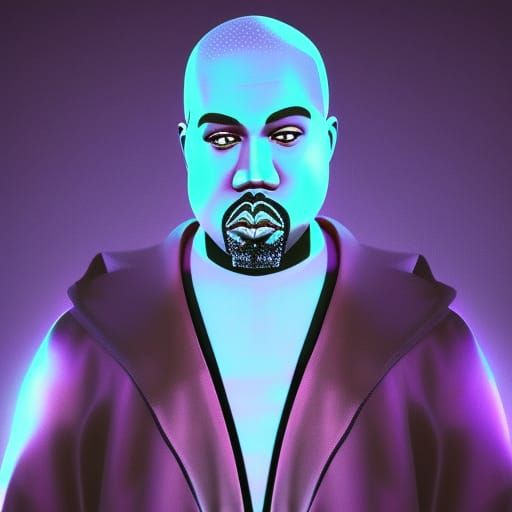 Evil Kanye West as Pixar-Style 3D Art