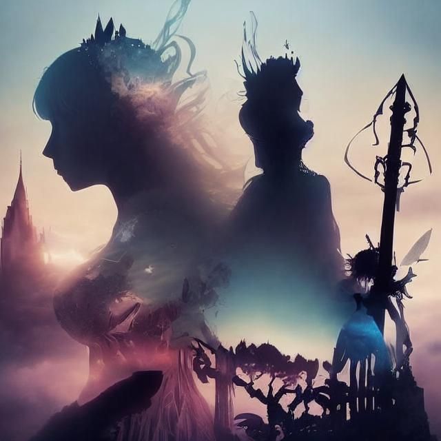 Surreal Portrait: Man's Head Dissolving into Particles