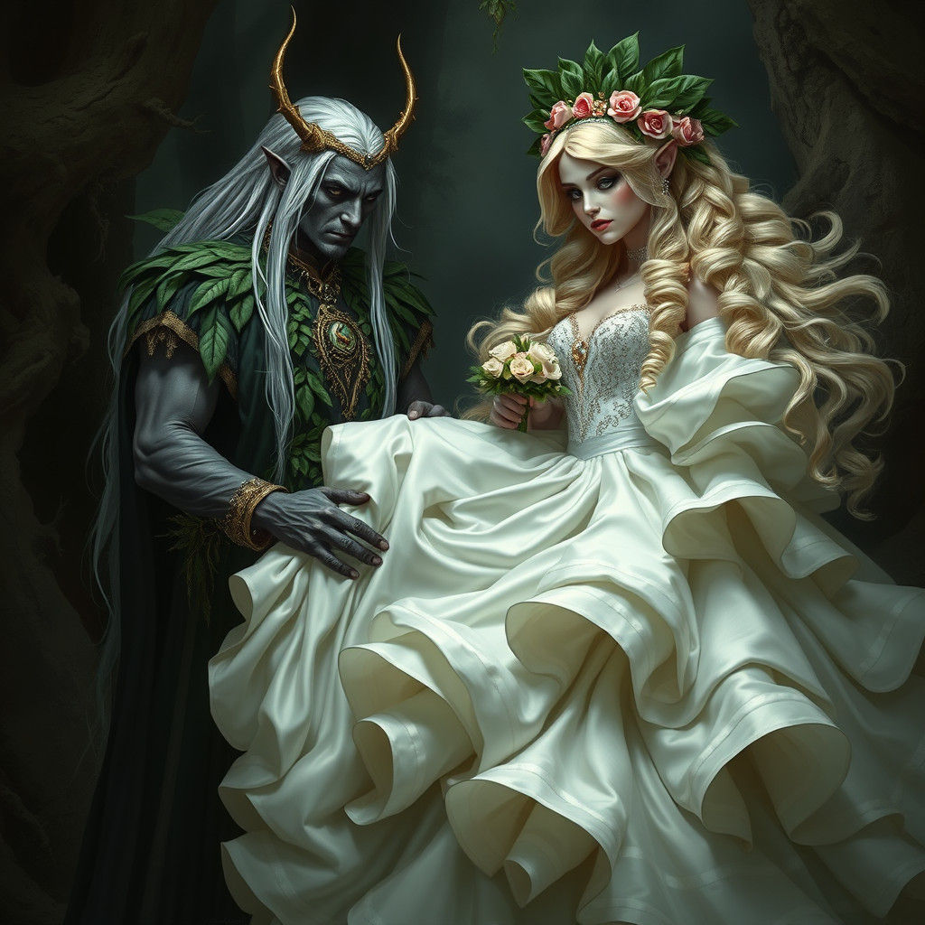 Dark Forest Spirit Captures a Fairytale Bride