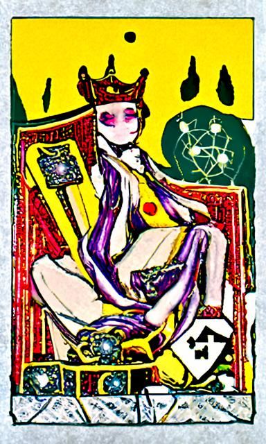 Empress III Tarot Card in Cosmic Mixed Media