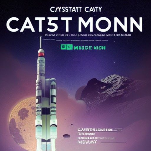 Futuristic Catalyst City on the Moon