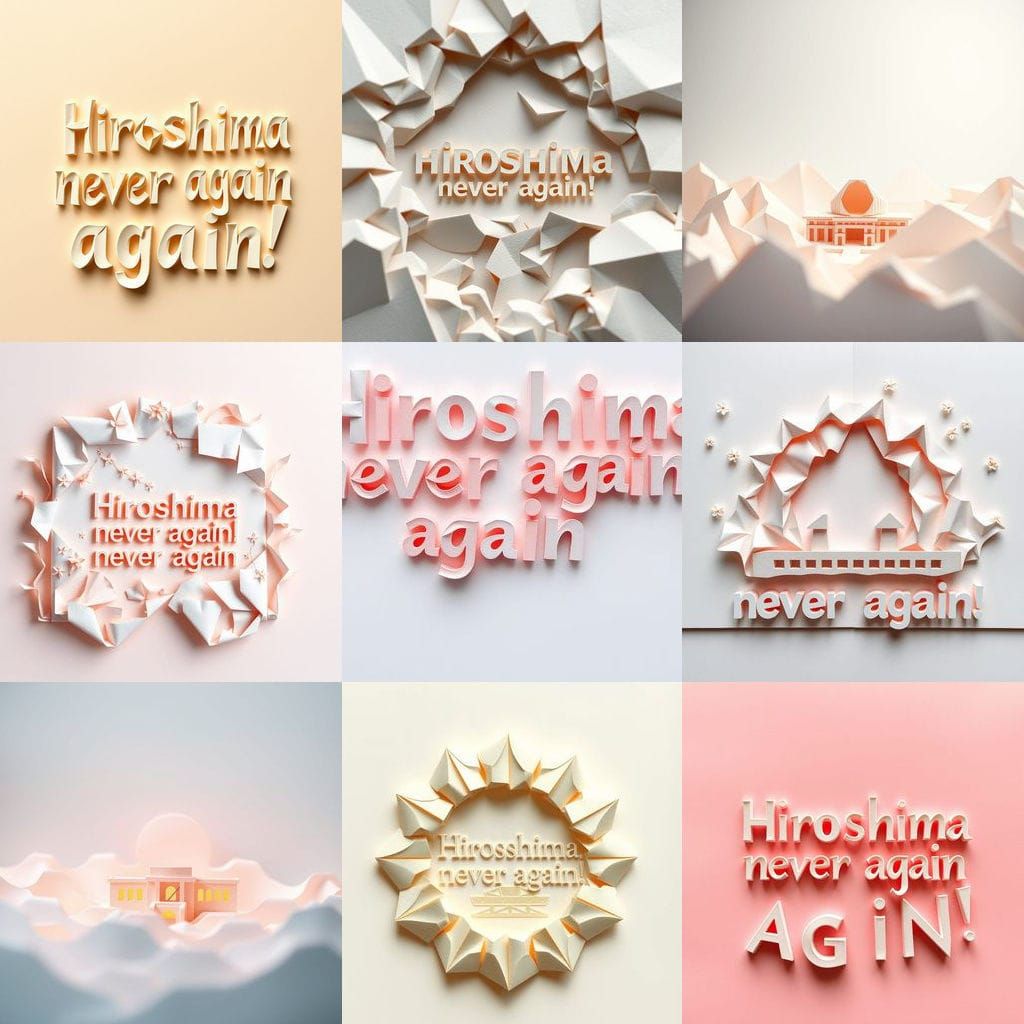 Origami Papercraft: Hiroshima, Never Again!