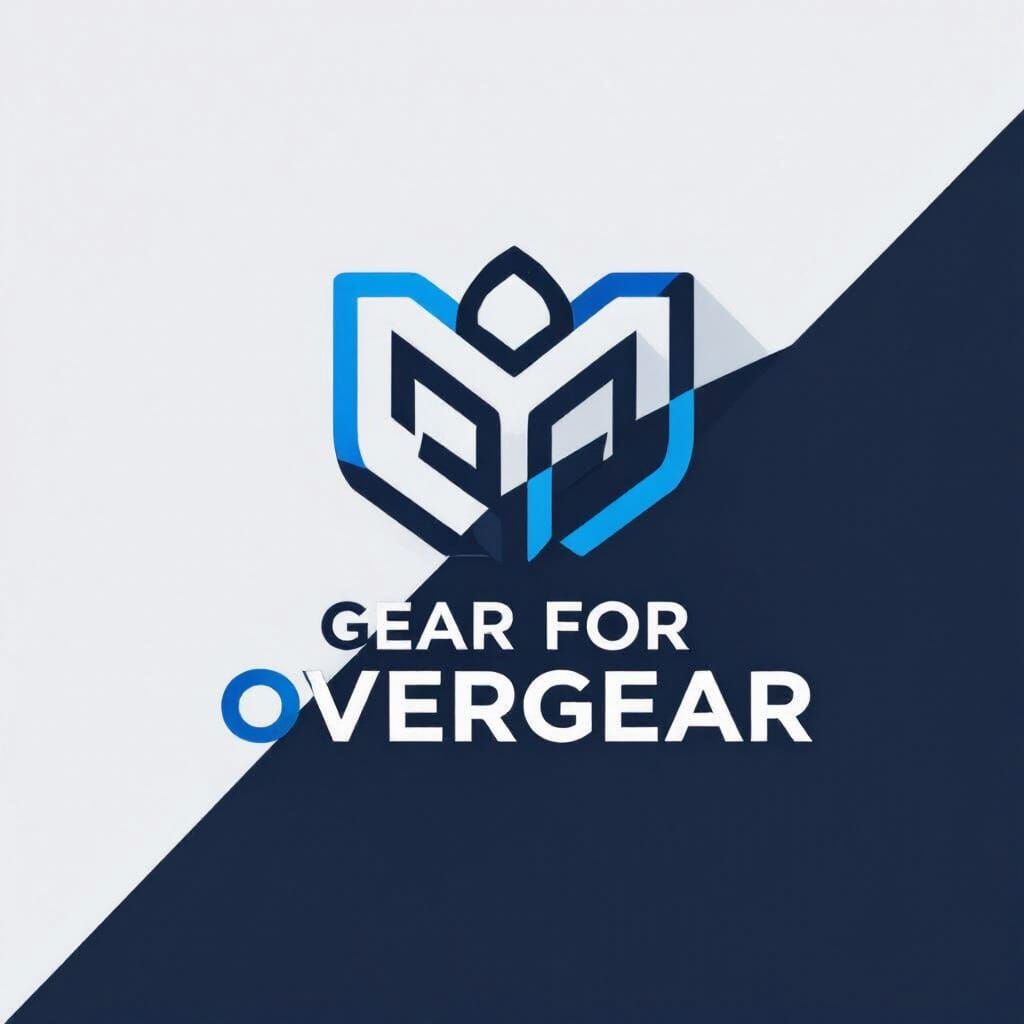 Minimalist Gym Brand Logo: Gear For Overgear