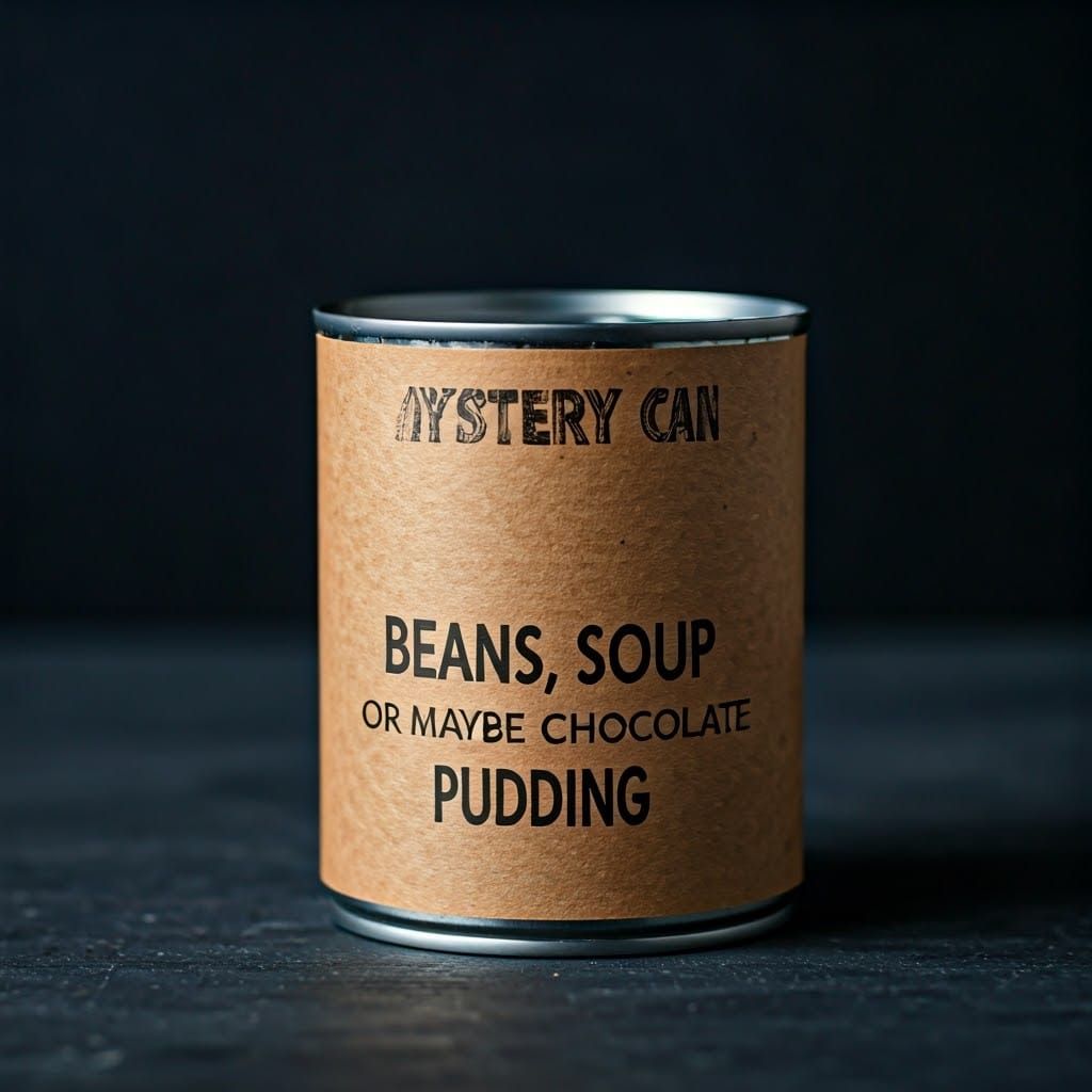 Mystery Can: Beans, Soup, or Pudding?