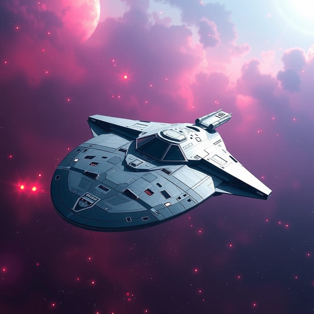 USS Raven Spaceship Concept Art in 8k