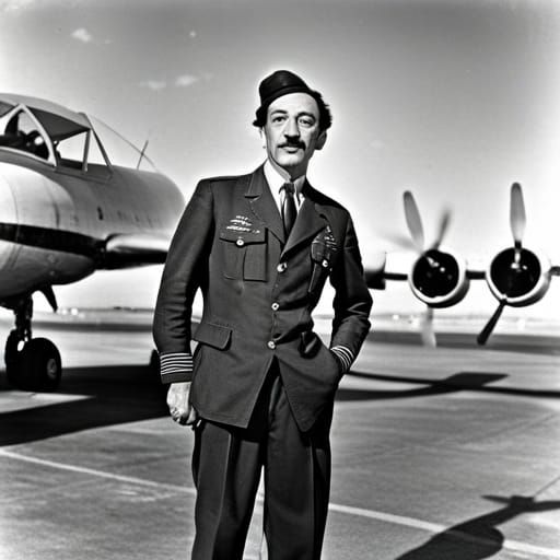 Surreal Pilot Portrait in Modern Style