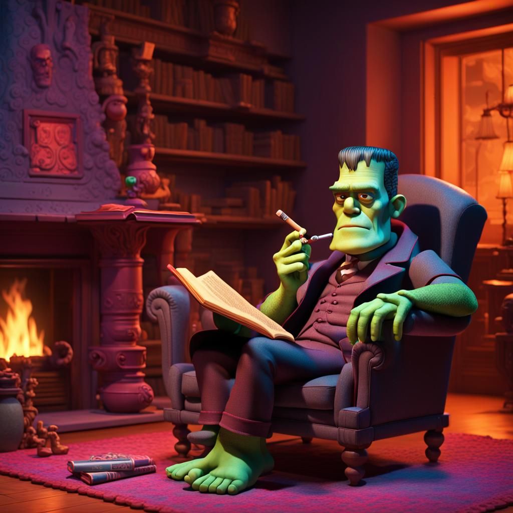 Frankenstein Chilling at home 1.4