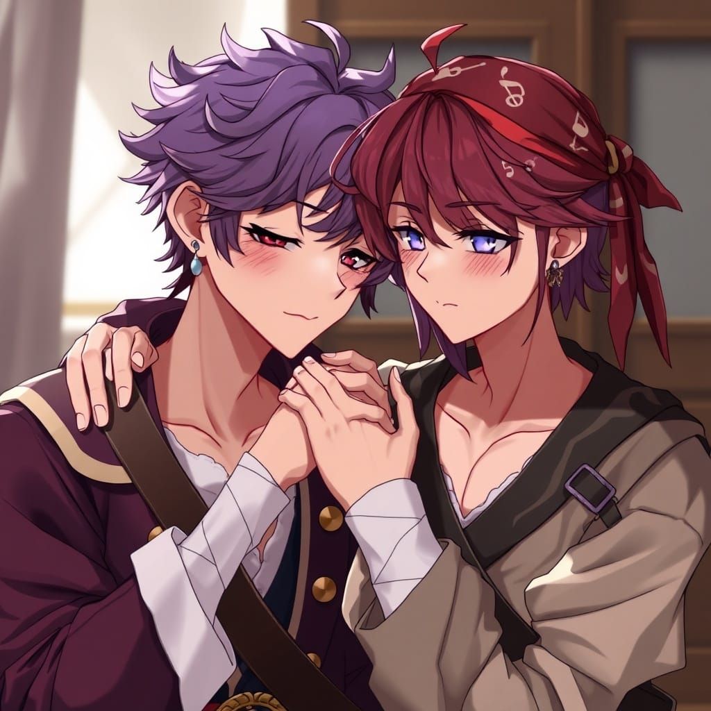 Anime Style: Aoto Bandages Injured Haruki