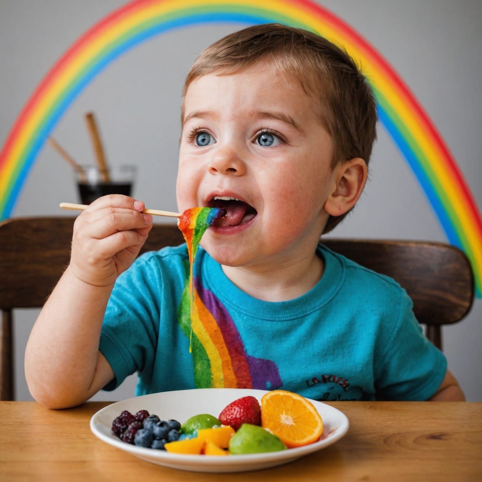 AI Image of Tasting a Rainbow