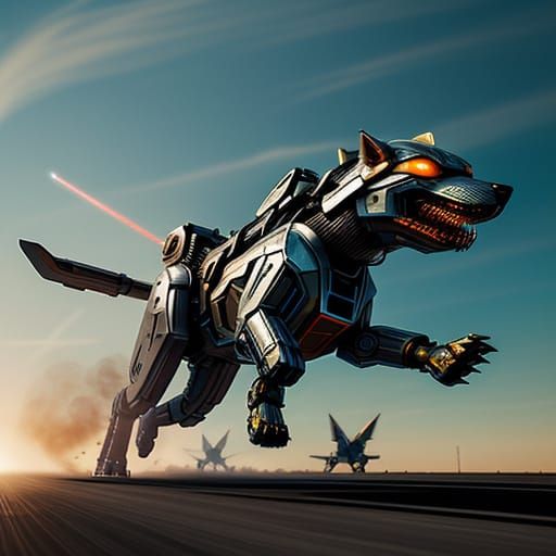 Mechanical Dog Chasing Airplanes: Abstract Expressionism