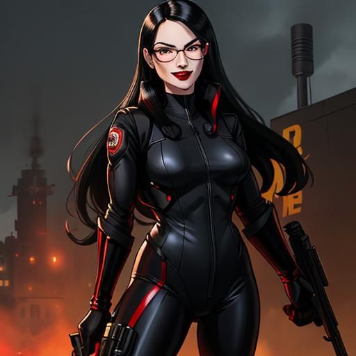 Hyperrealistic Baroness with Machine Gun in Unreal Engine
