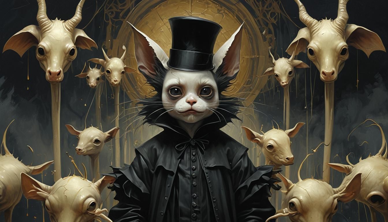 Gothic Creature in Dark Fantasy Style