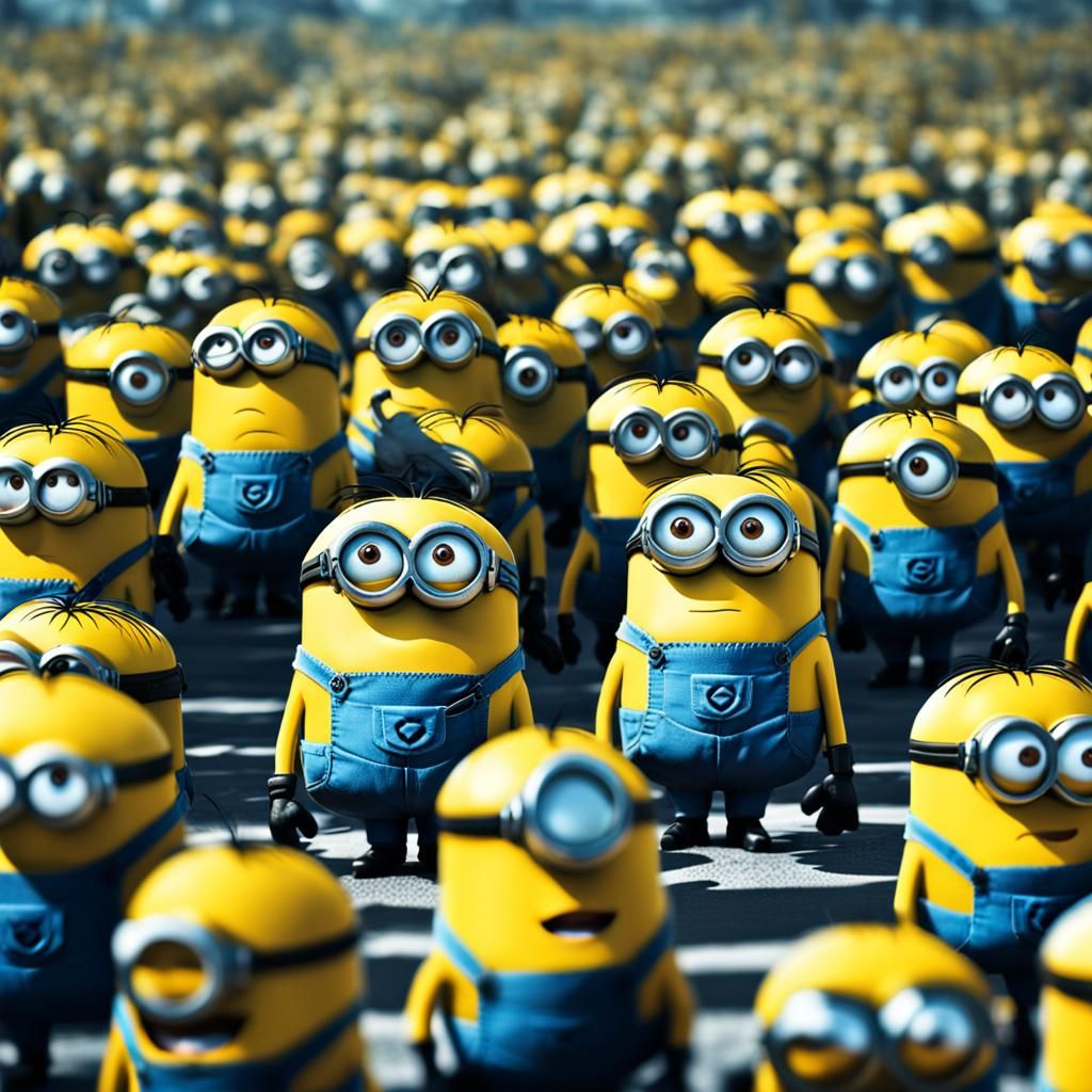 Hyperrealistic Minion Legion in Cinematic HDR
