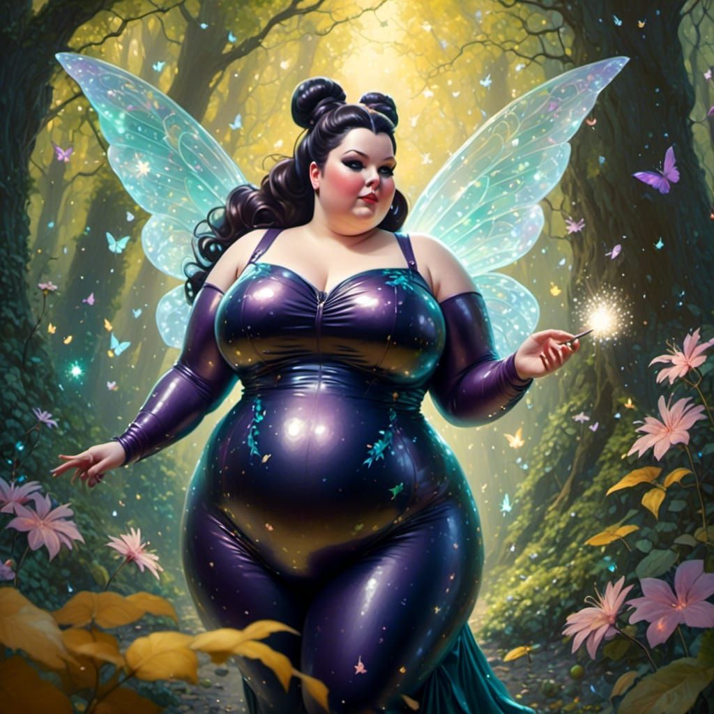 Tinker Bell Portrait in Whimsical Concept Art