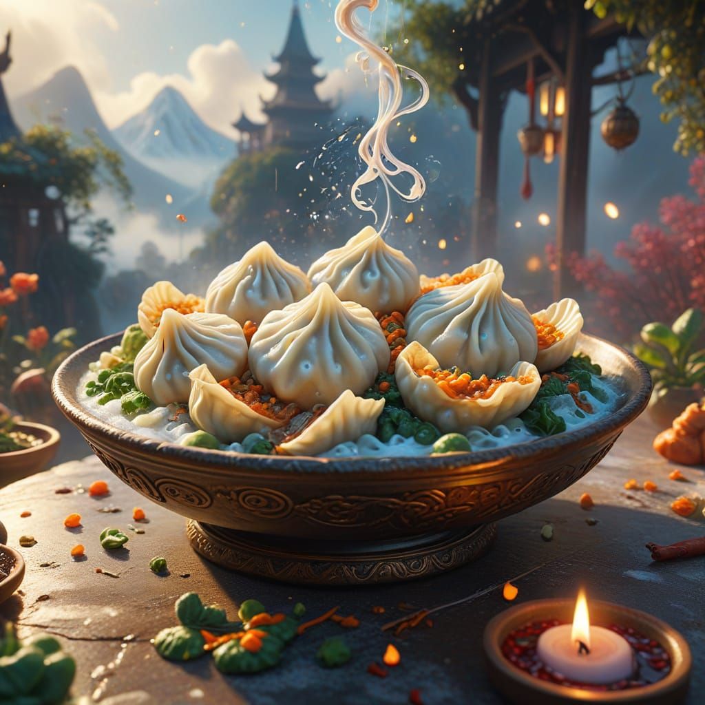 Fantasy Dumpling Day Celebration in Ethereal Mist