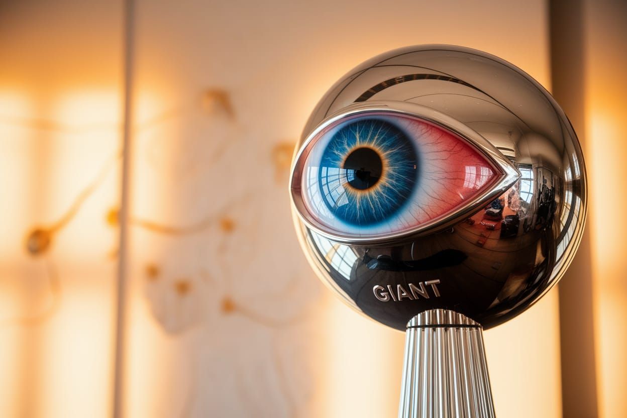 Gleaming Trophy With Mesmerizing Eye