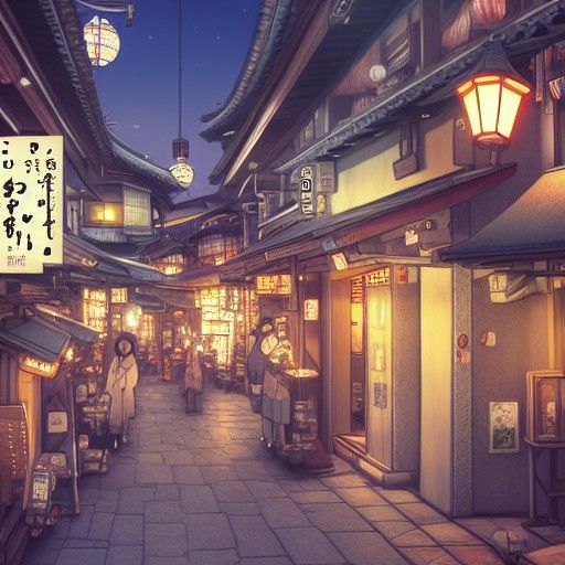 Studio Ghibli Inspired Cozy Japanese Town in Rain