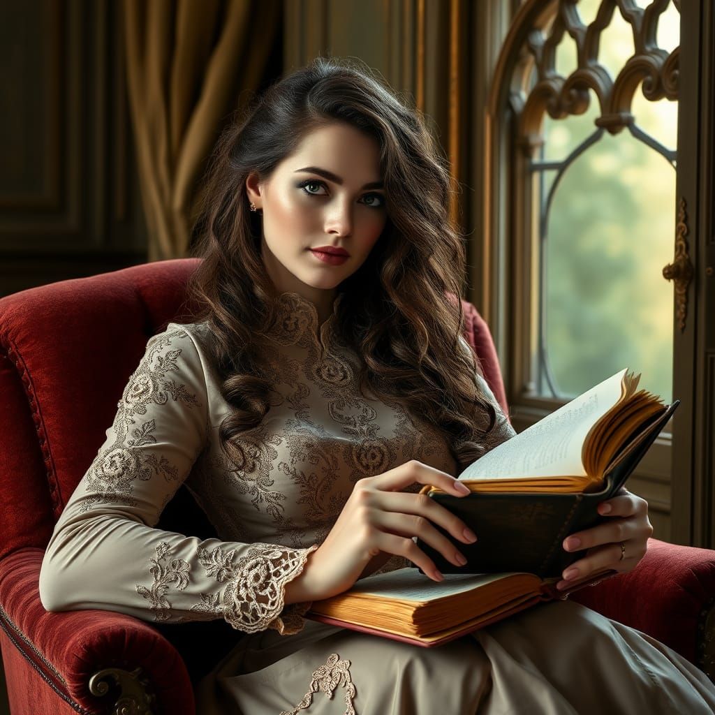 Woman Reflecting on Memories by Window