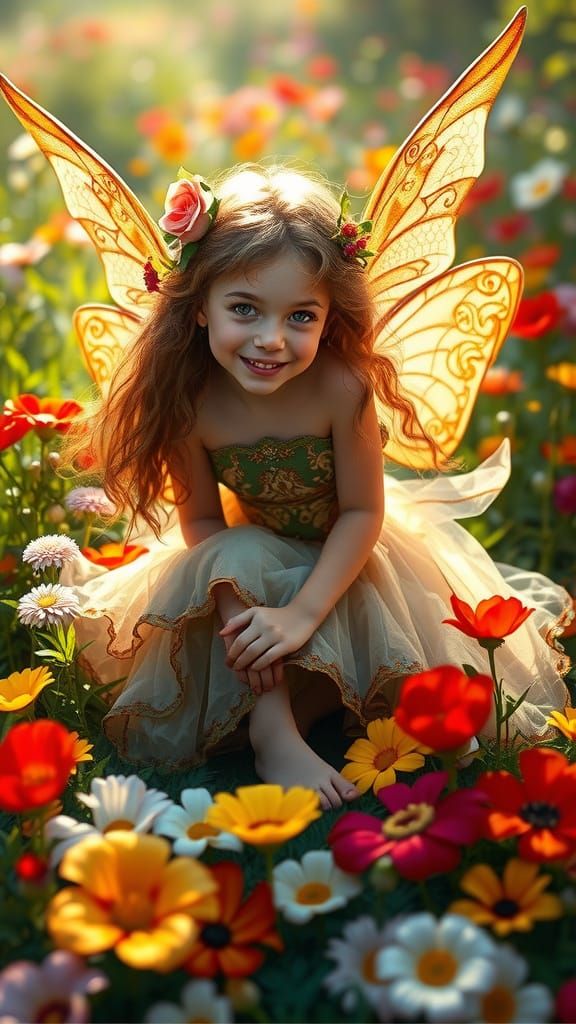 Pixie Amidst Enchanted Bloom