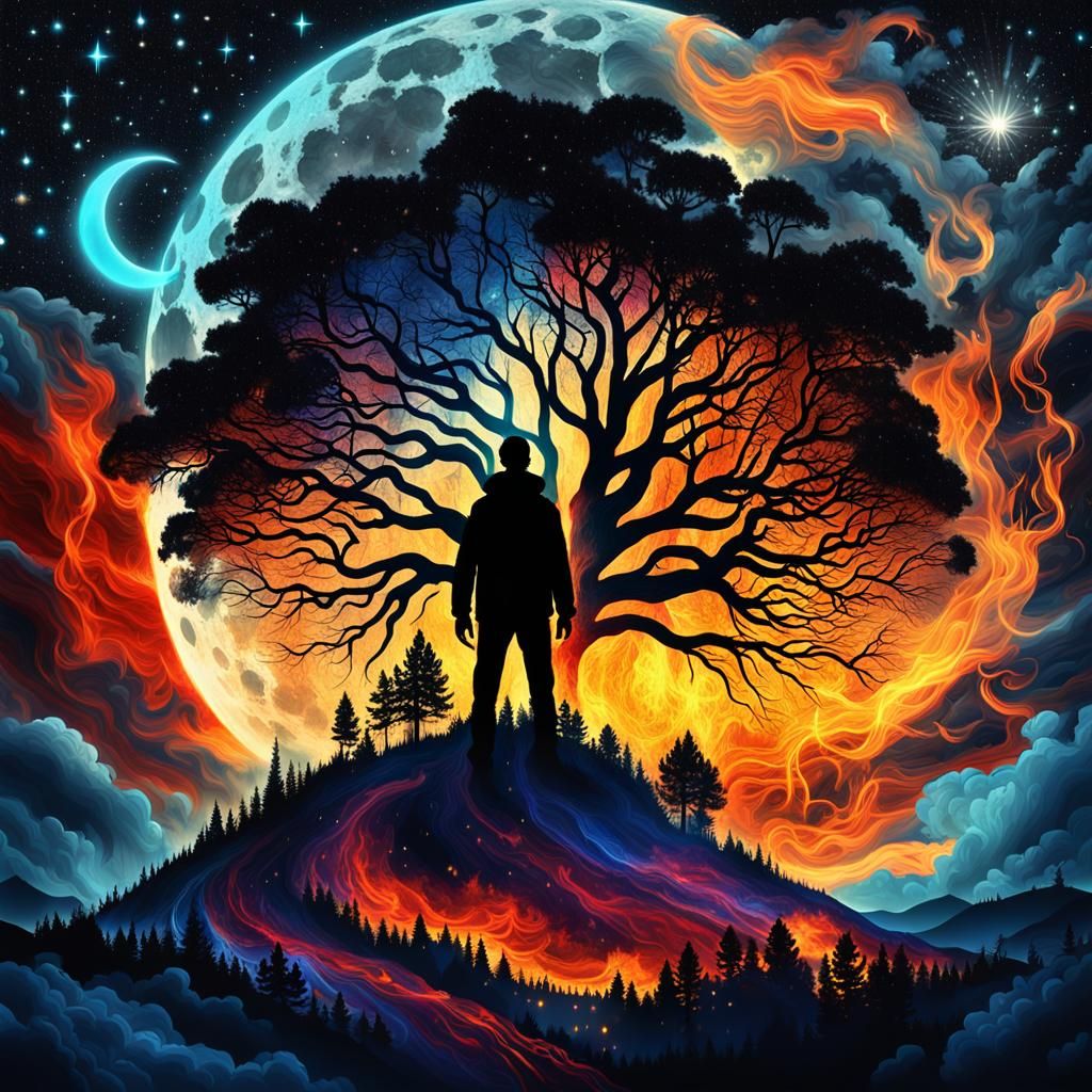 Surreal Mindscape: A Universe of Stars