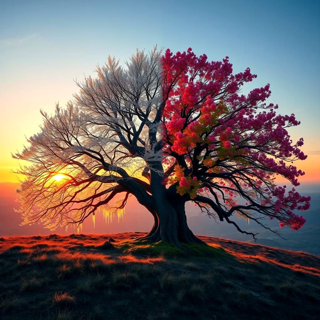 Majestic Tree of Life and Death