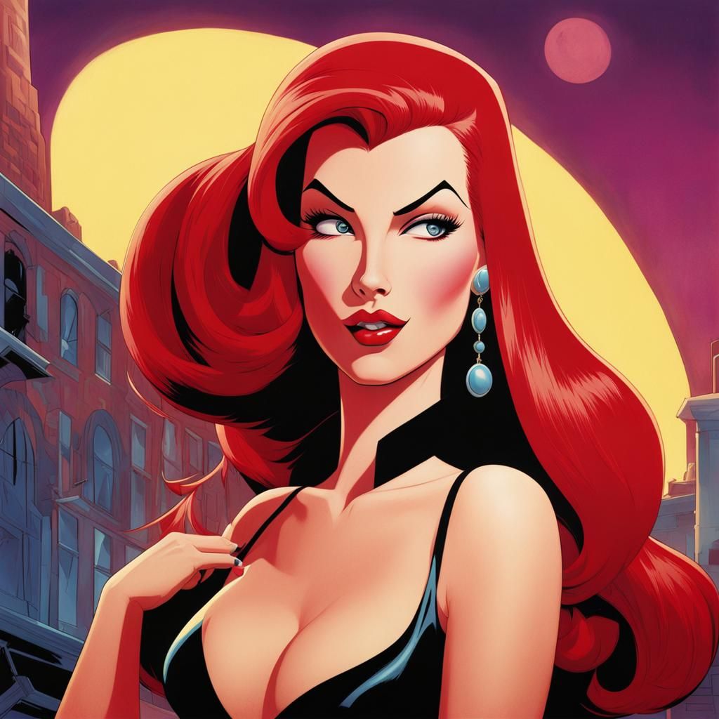 Jessica Rabbit: A Fusion of Cartoon and Illustration Styles