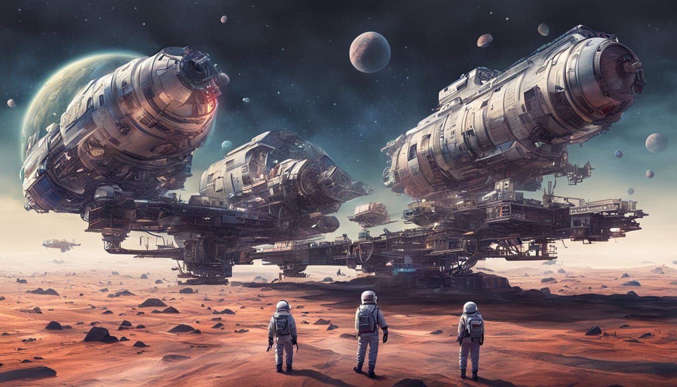 AI Generated Image of Abstract Outer Space