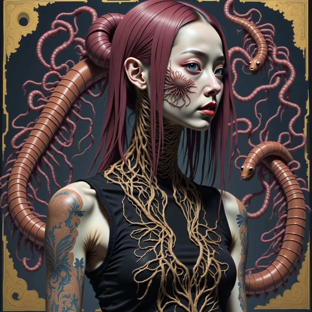 Cybernetic Medusa Centipede at Edo Festival