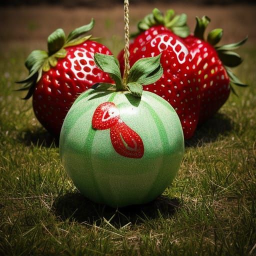 Exploding Strawberry Hand Grenade