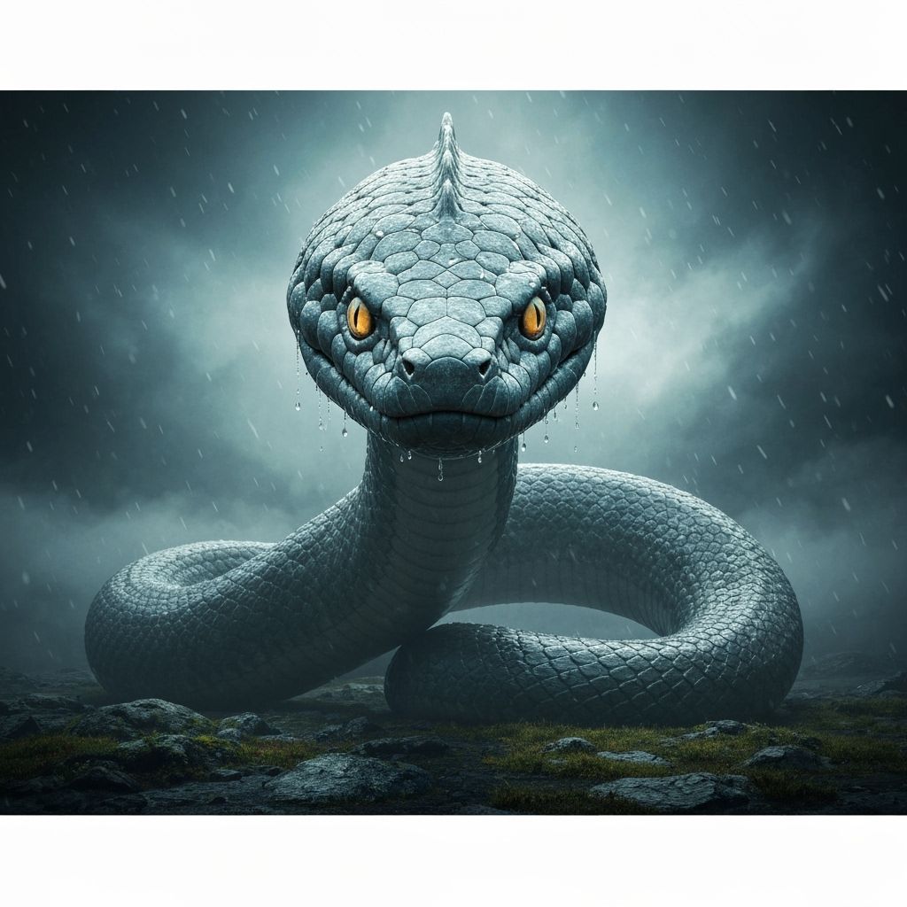 Hyperrealistic Jormungandr Awakens: Norse Mythology in Reali...