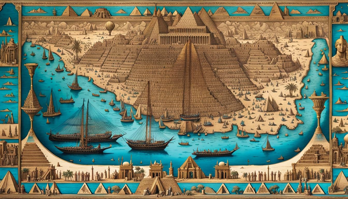 Ancient Egypt - Maritime Map