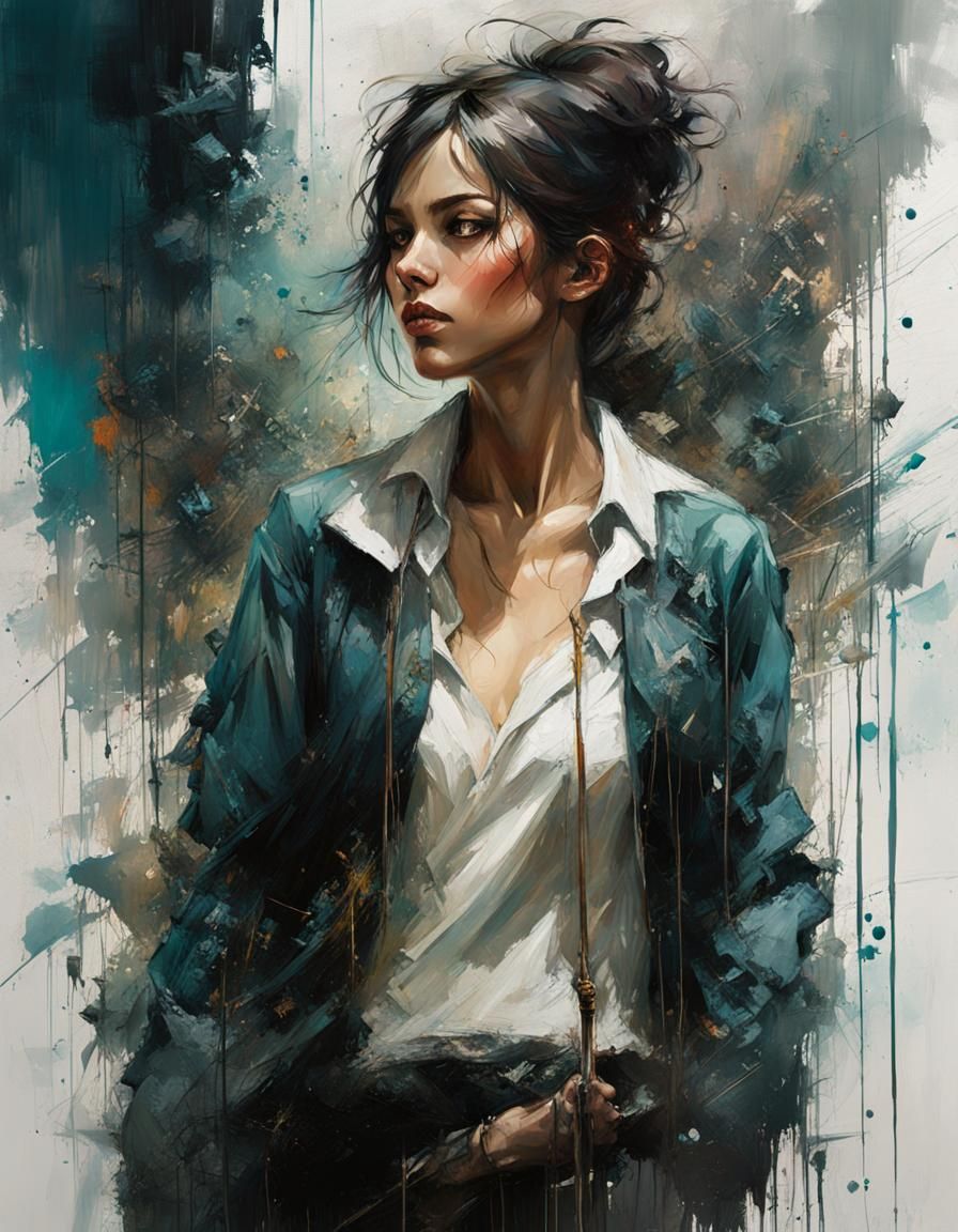 Phenomenal Woman in Textured Speedpaint Style