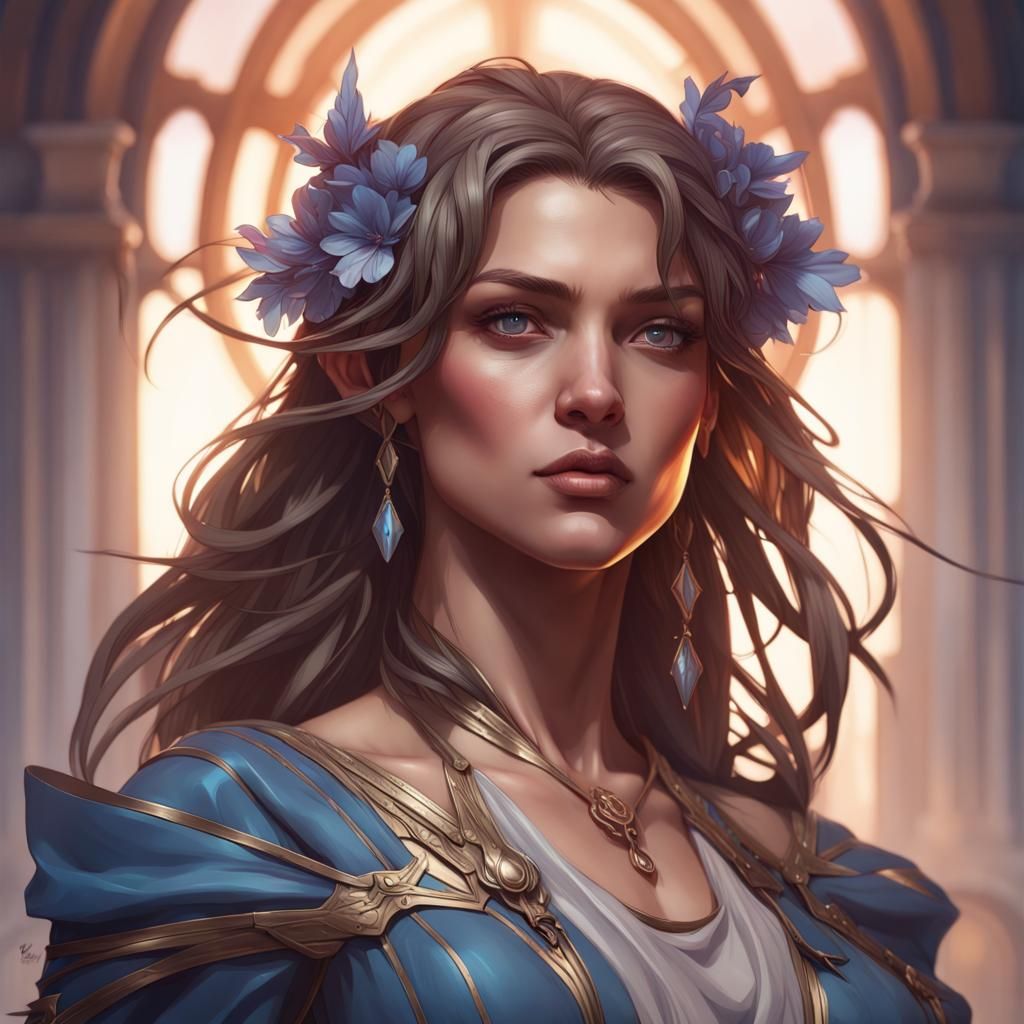 Detailed Portrait with Dynamic Lighting