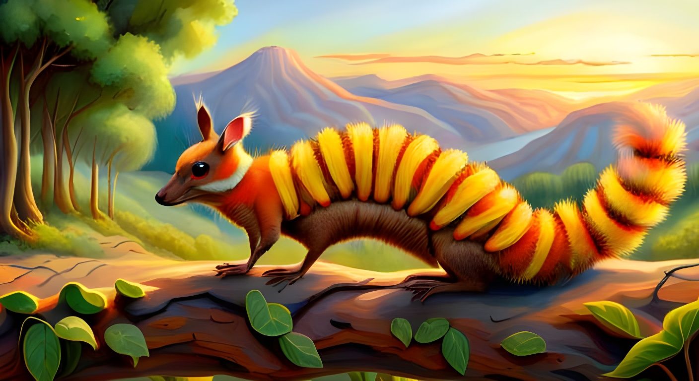 Kangaroo-Caterpillar Hybrid Creature