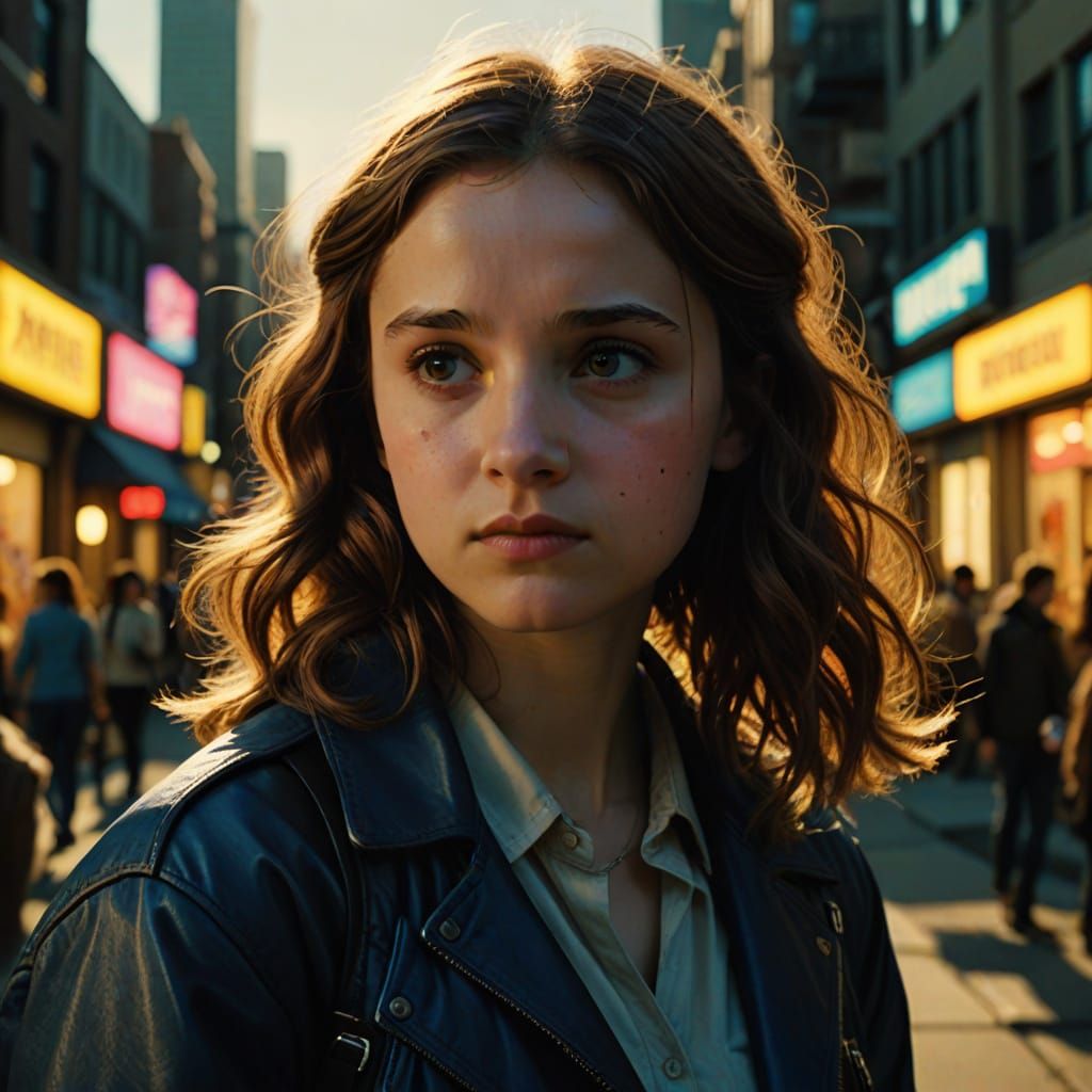 Maude Apatow as Kitty Pryde in Hyperrealistic Portrait
