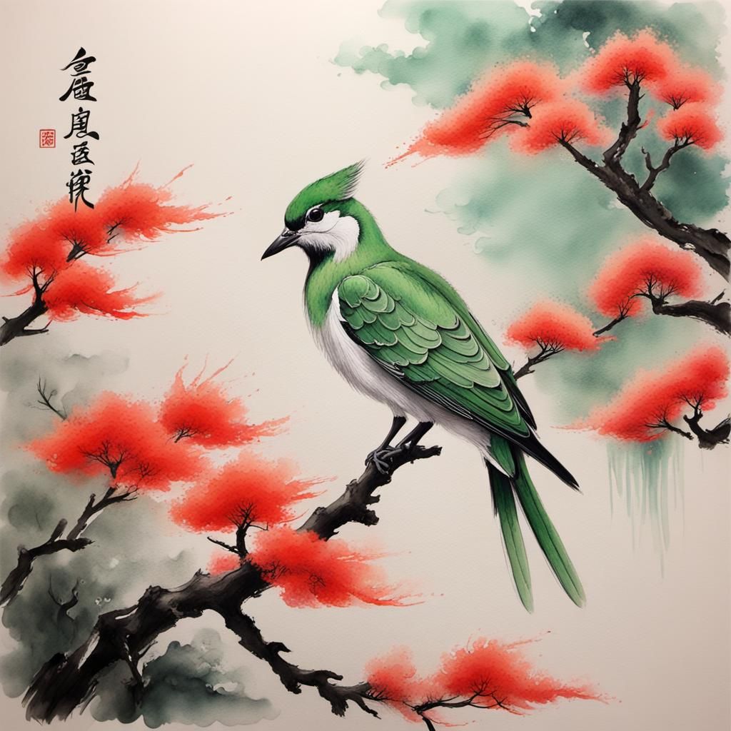 Sage Peiron in Chinese Crayon Art Style