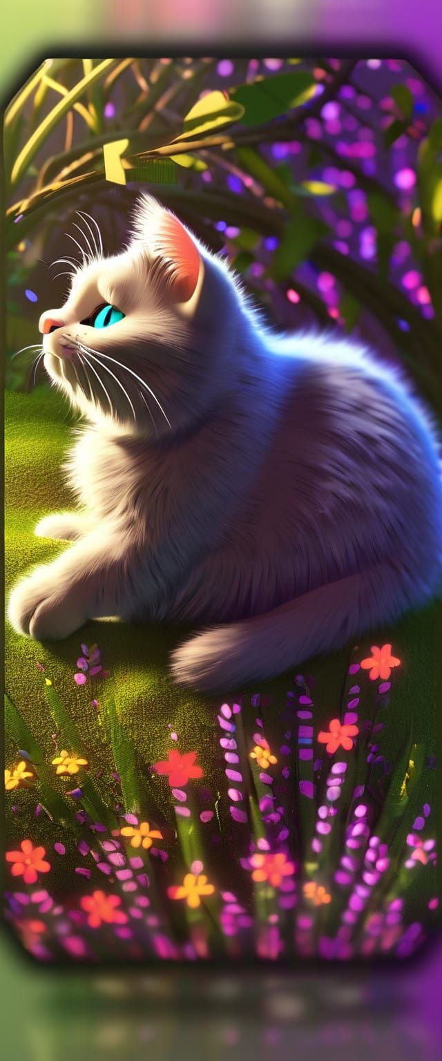 Disney-Inspired Concept Art Cat in Vibrant 4K Setting