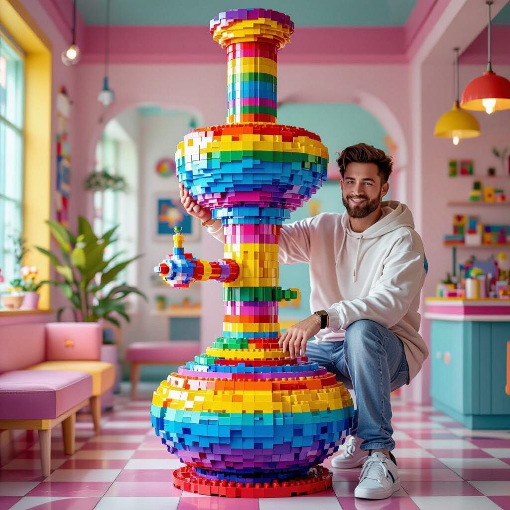 Lego Bong Art: Futuristic and Fun