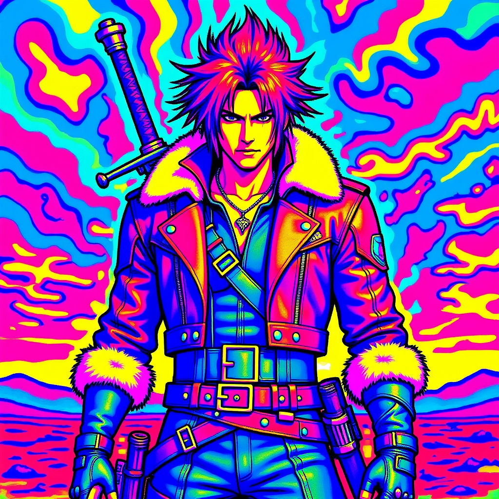 Final Fantasy Squall Leonhart Character Art