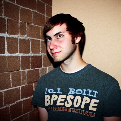 AI Generated Portrait of College Boyfriend