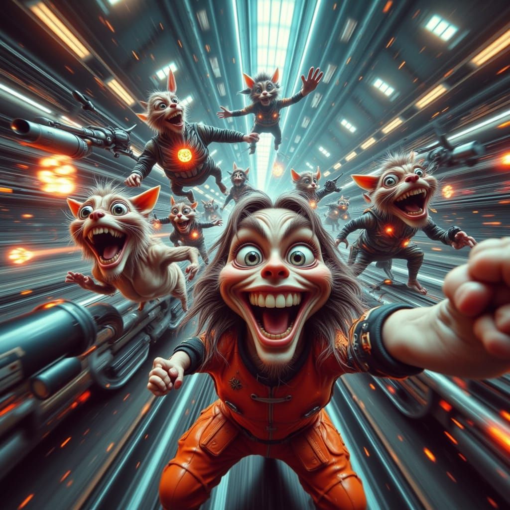 Ethereal Lunatics Soar on Whimsical Racer Tracks