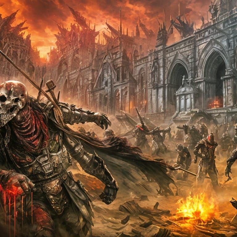 Death Metal Album Cover Art: War Scene