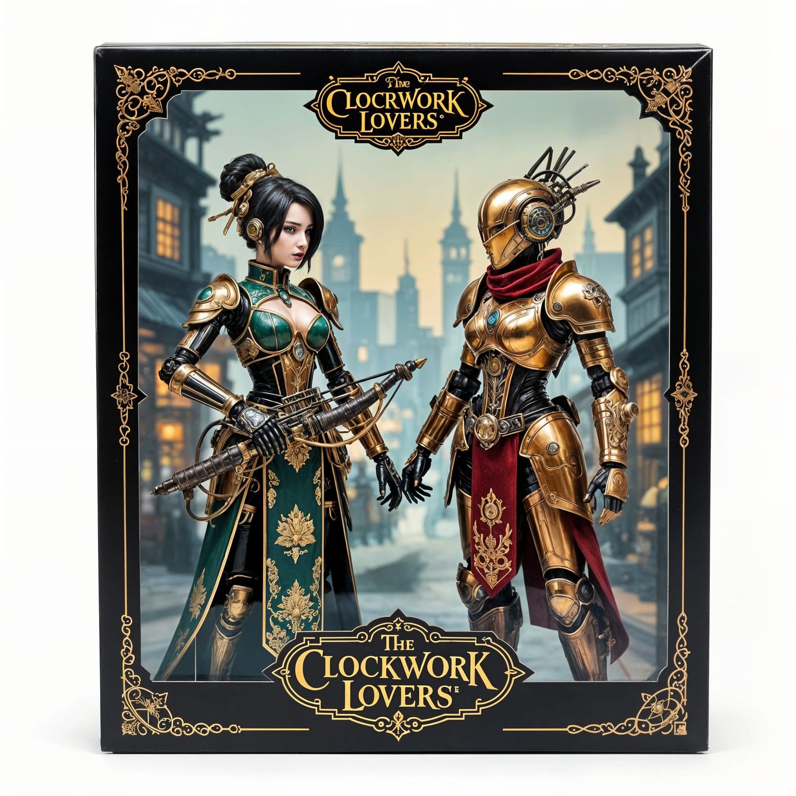 Steampunk Robotic Lovers Mei and Ayaka Action Figures