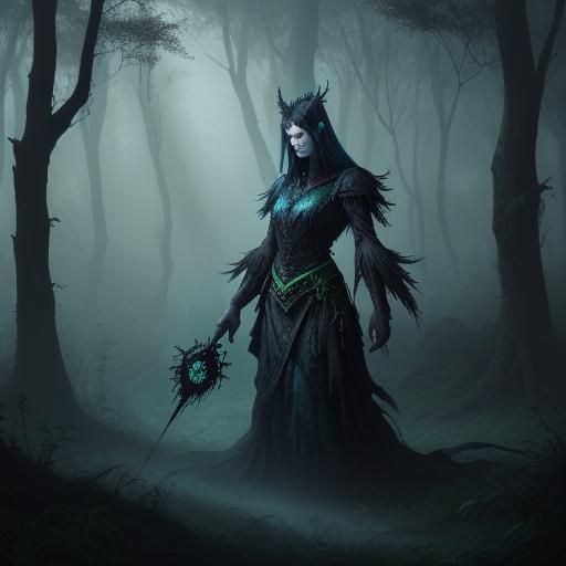 Mysterious Blood Transfusion in Dark Fantasy Art