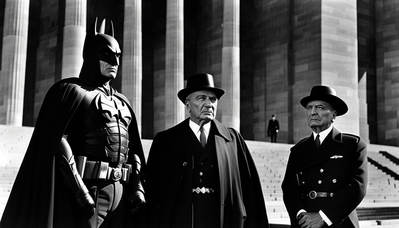 Batman and Statesman: A Film Noir Scene