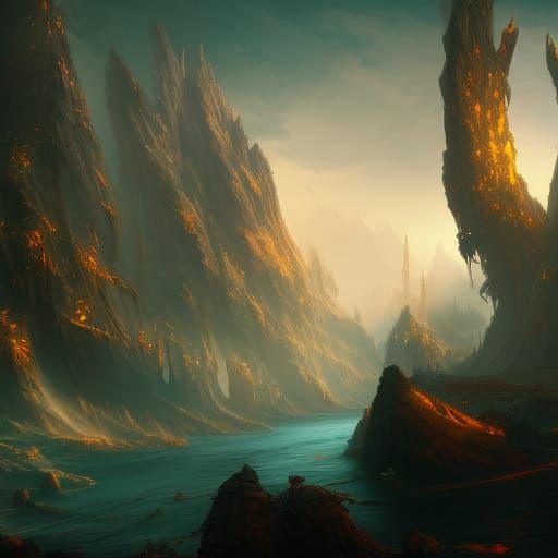 Detailed Matte Painting of Bikini Model