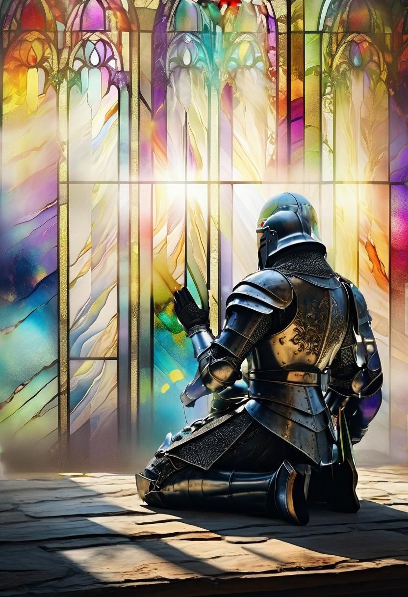 Stained Glass Light Creates Surreal Artwork