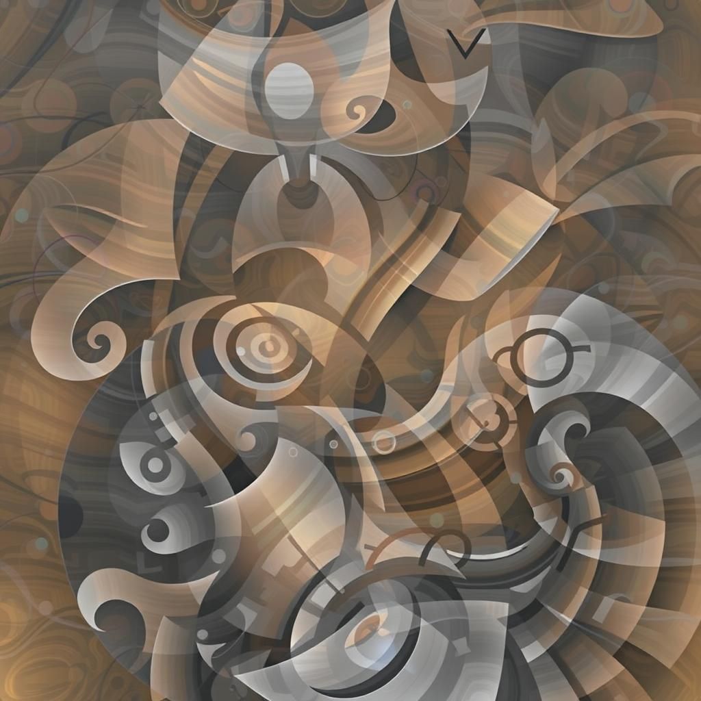 Dynamic Abstract Art in 3D Shading Style