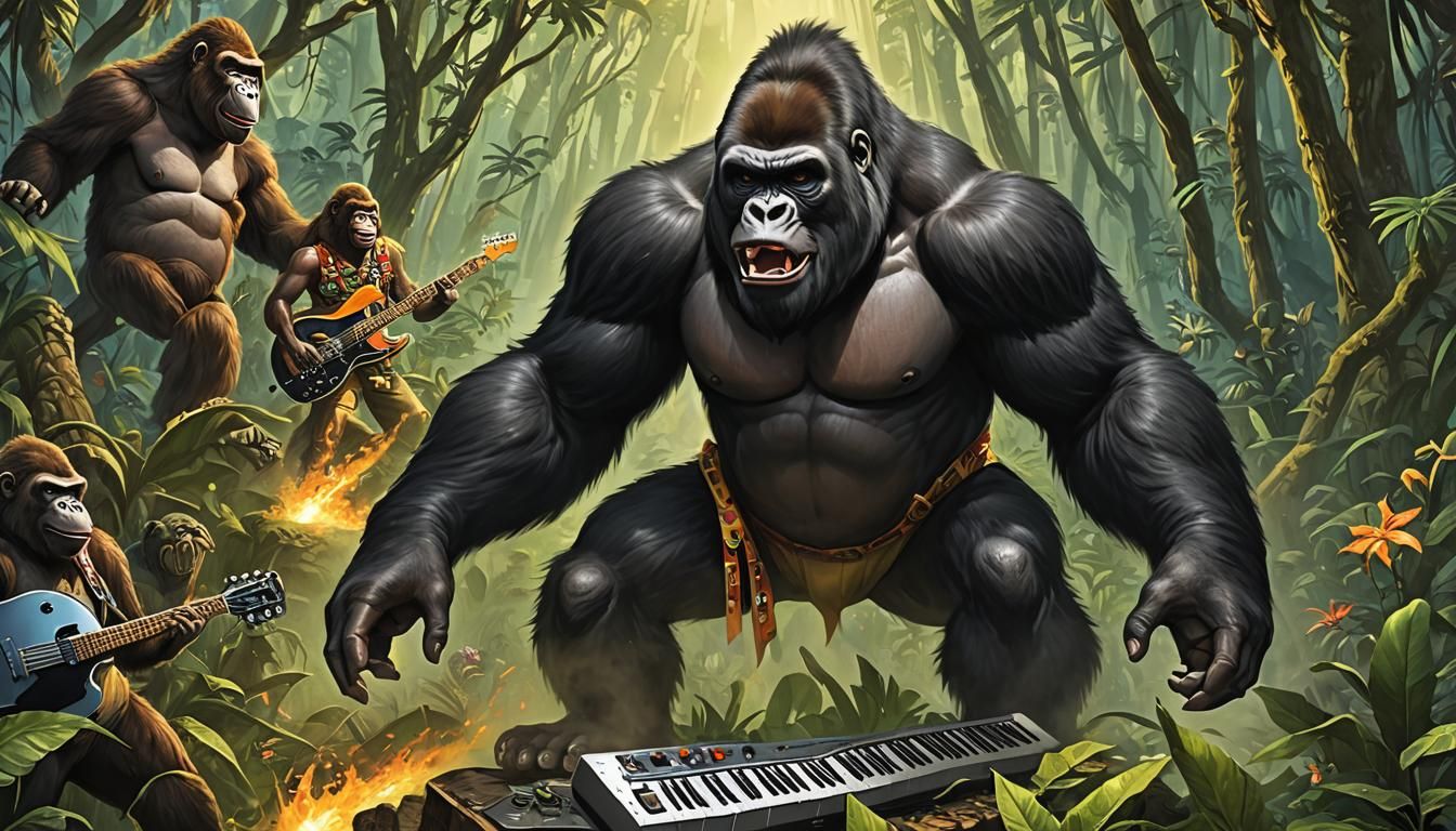 Gorilla in the Mist Album Cover Art