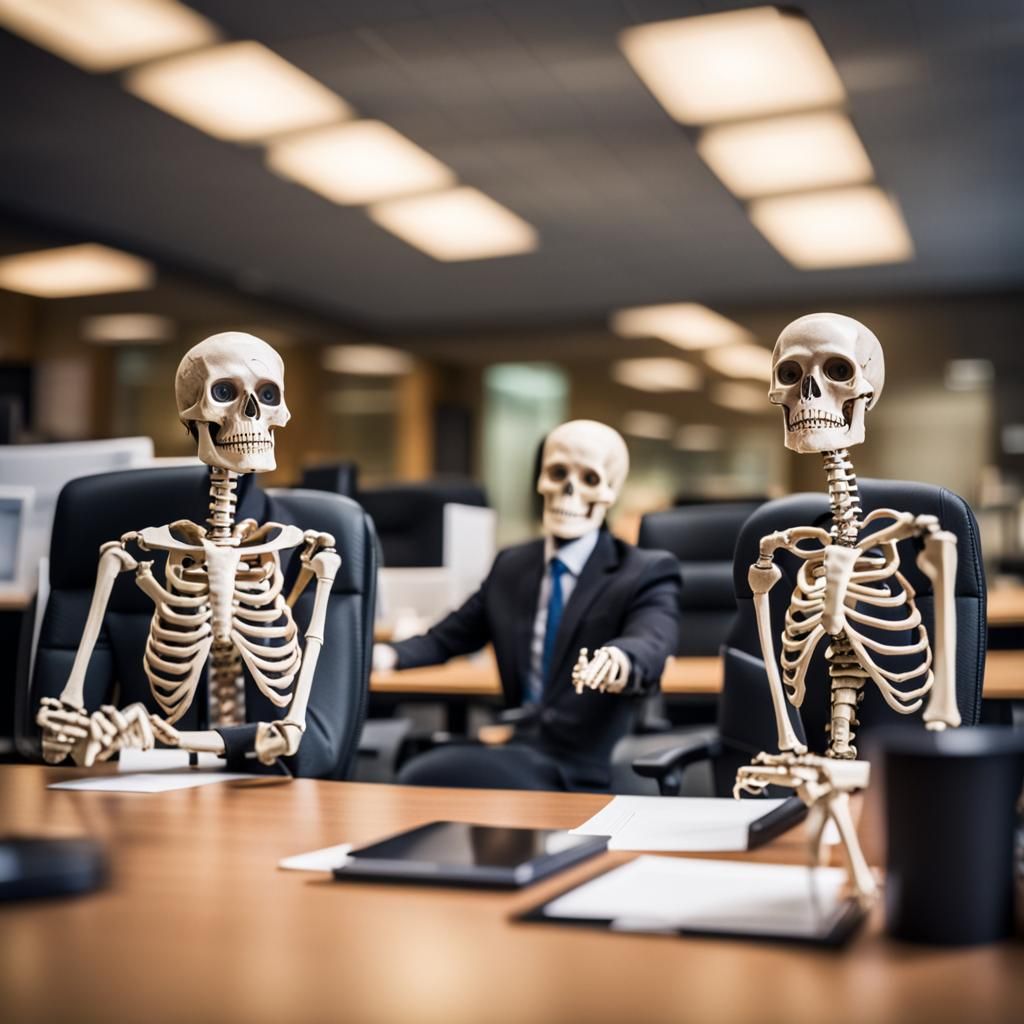 the office was reduced to just a skeleton staff